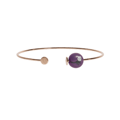 Jonc or rose, « Muse Iris » Violet